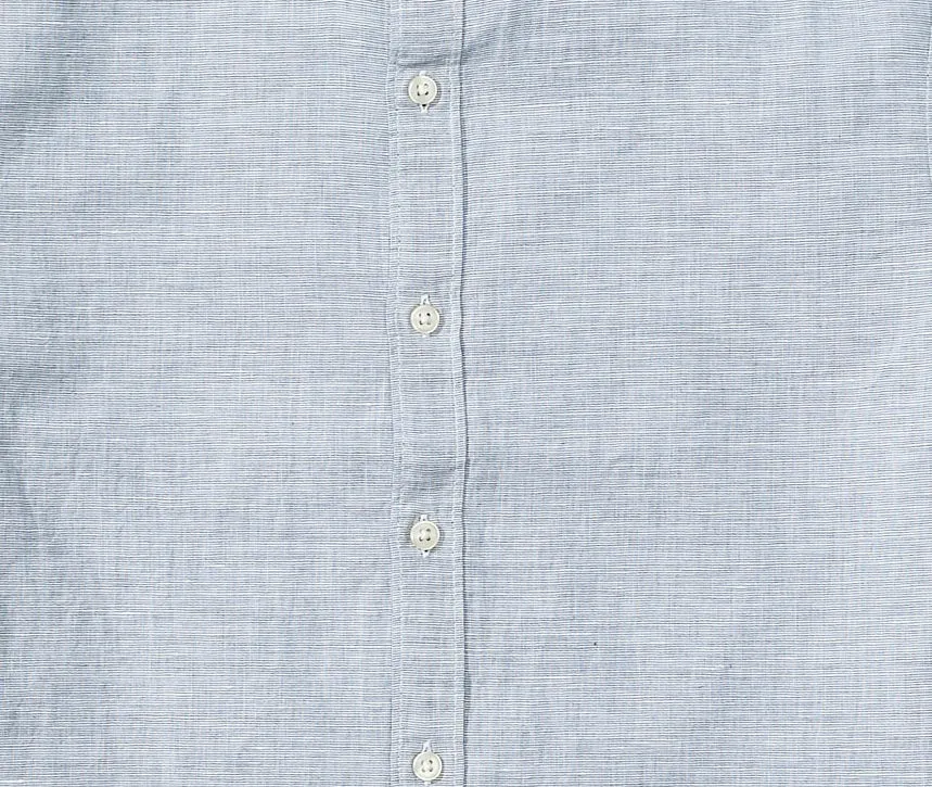 Aaron - Light Blue Crosshatch Short Sleeve Shirt