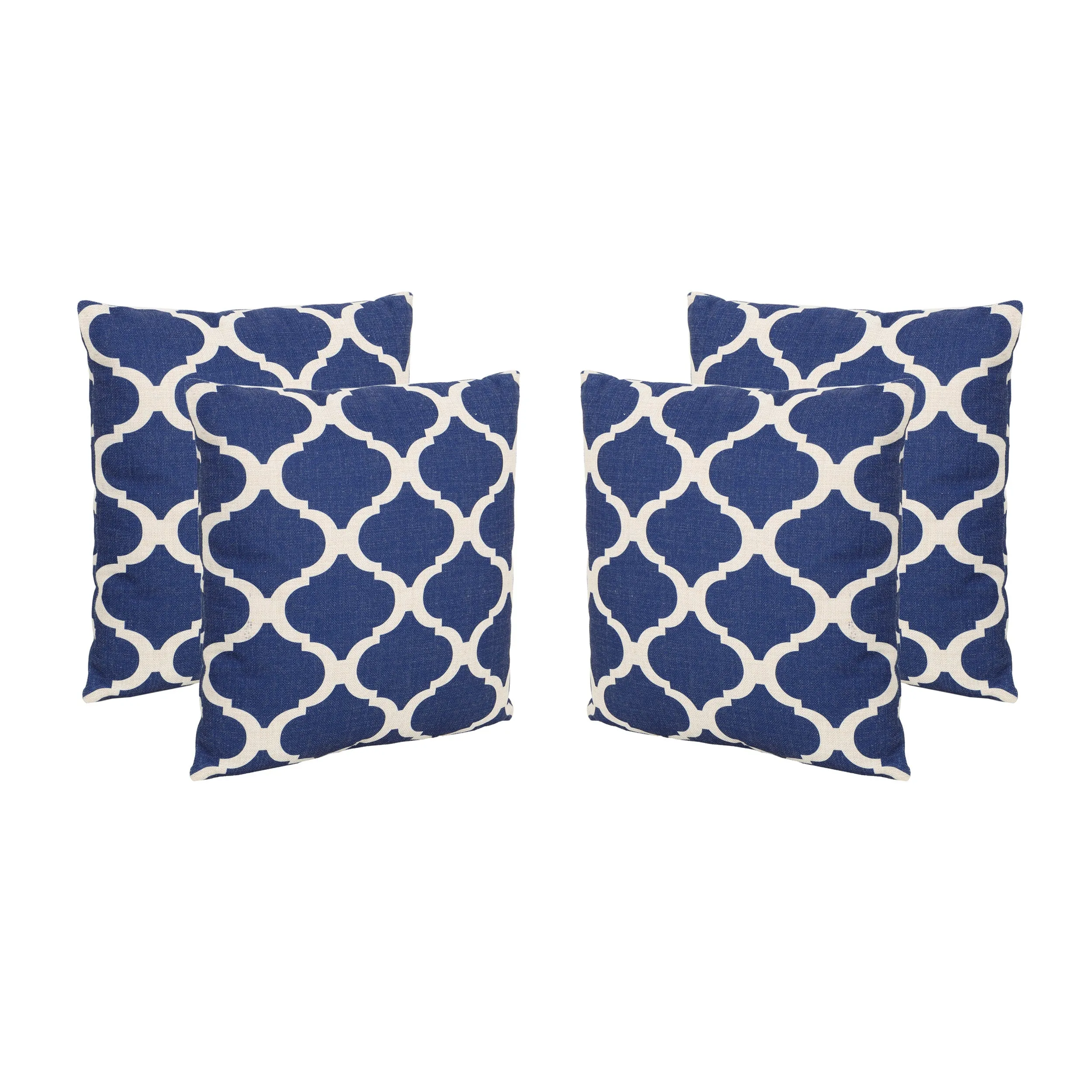 Amelia Outdoor 18" Water Resistant Square Pillows (Set of 4)