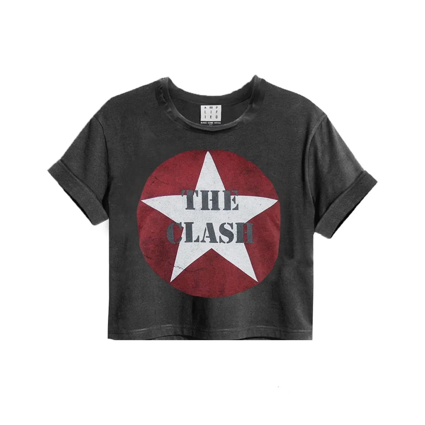 Amplified Womens/Ladies The Clash Logo Crop Top