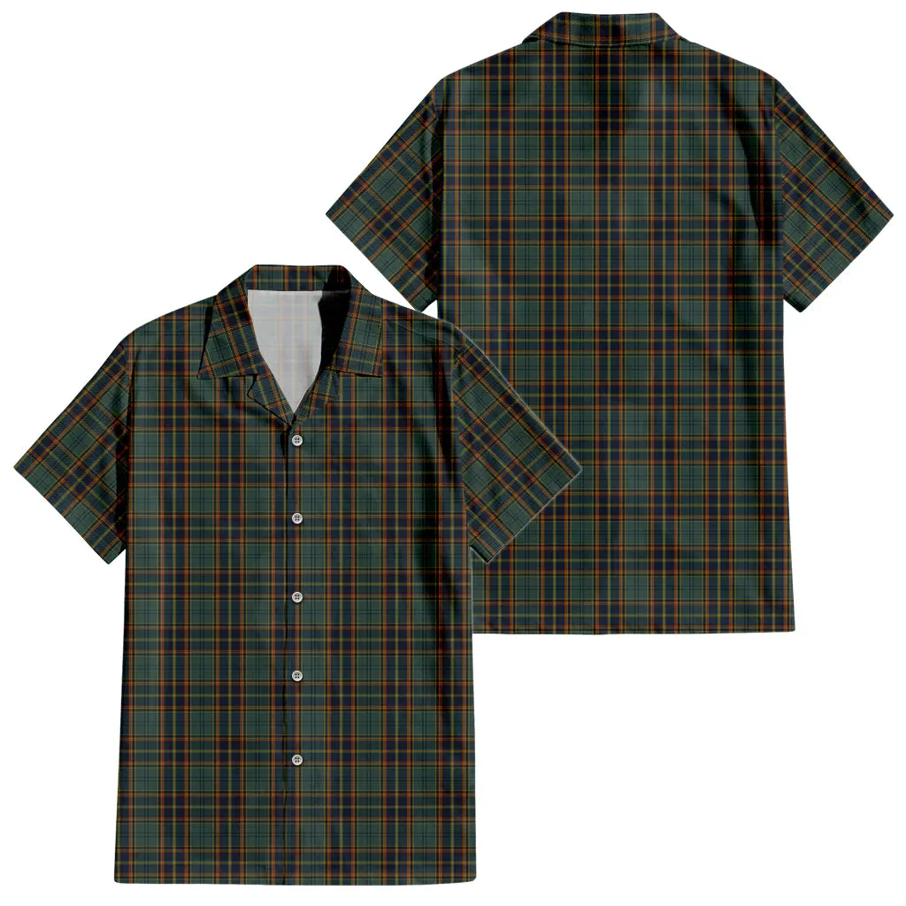 Antrim County Ireland Tartan Short Sleeve Button Down Shirt