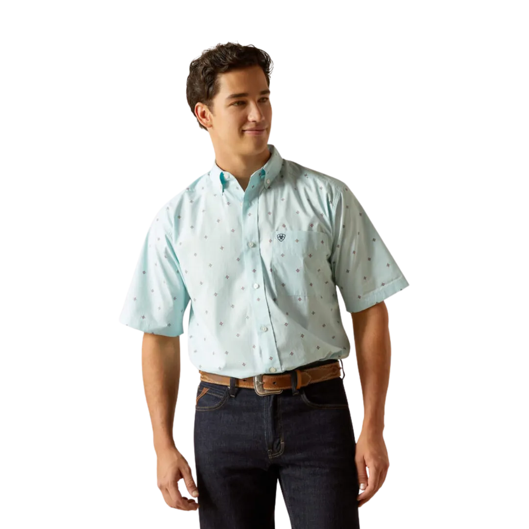 Ariat Men's Royce Classic Fit Blue Shirt