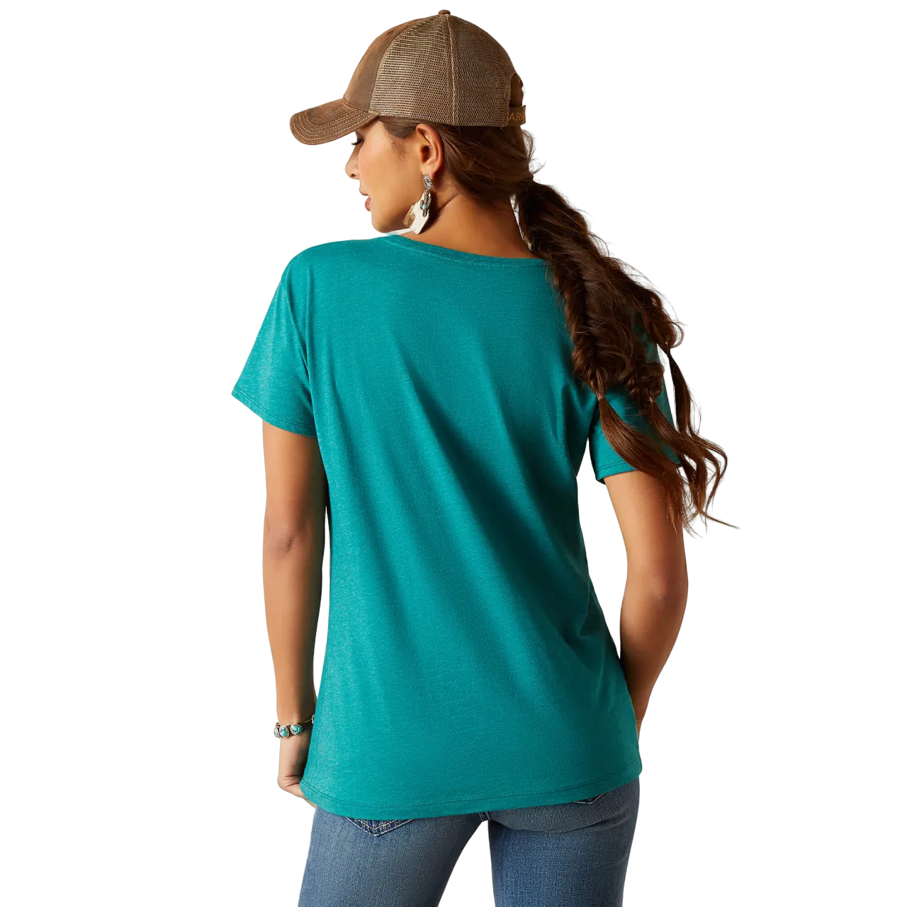 Ariat Women's Green Longhorn Watercolor T-Shirt