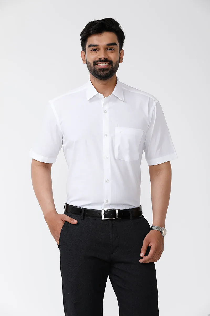 Arrow - 100% Cotton Formal White Shirt For Men | Uathayam