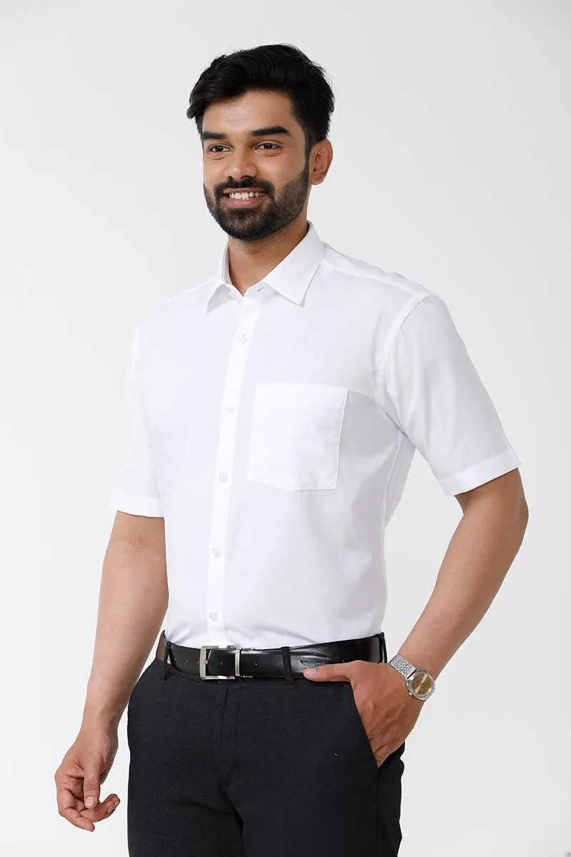 Arrow - 100% Cotton Formal White Shirt For Men | Uathayam