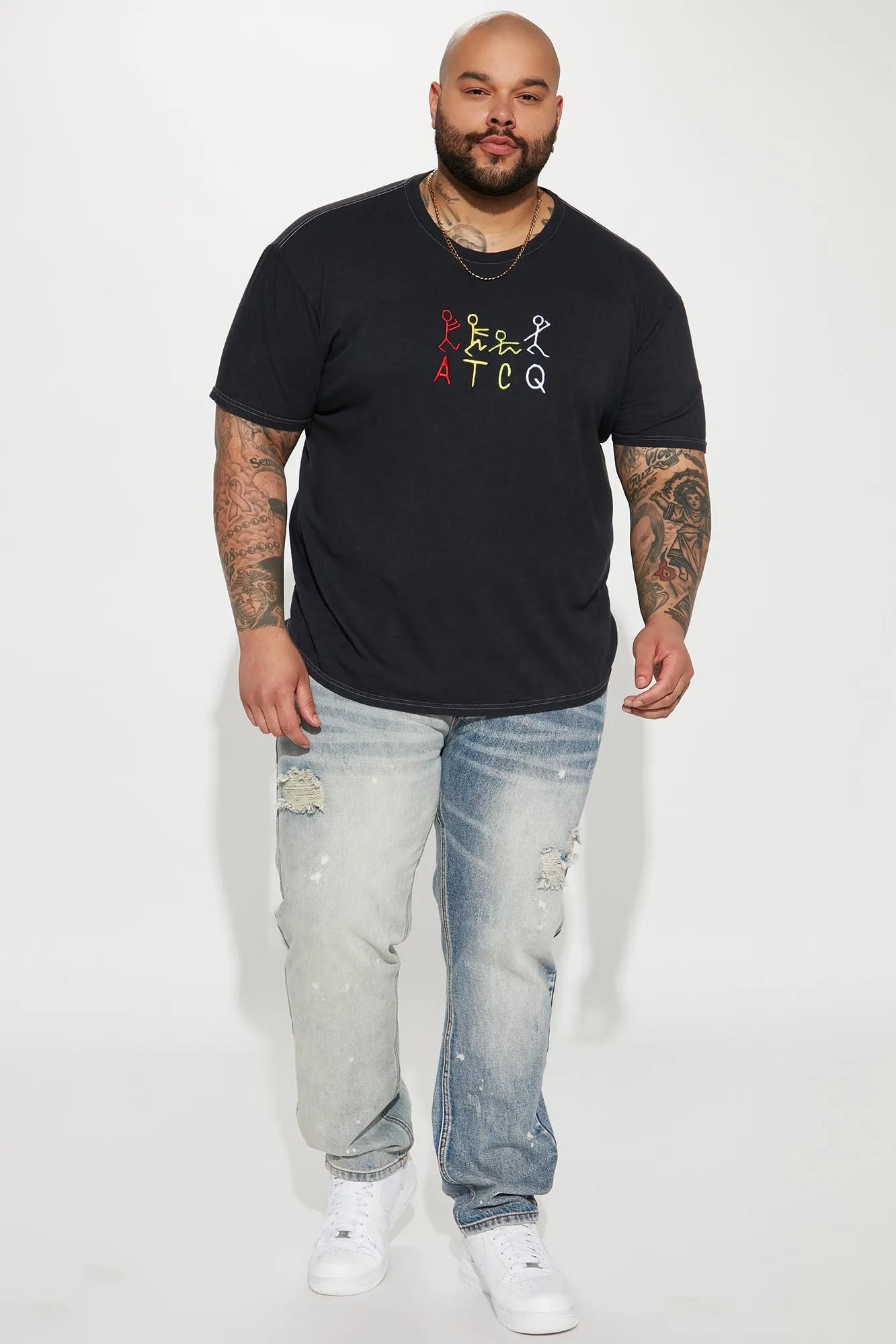 ATCQ Hieroglyphics Short Sleeve Tee - Black