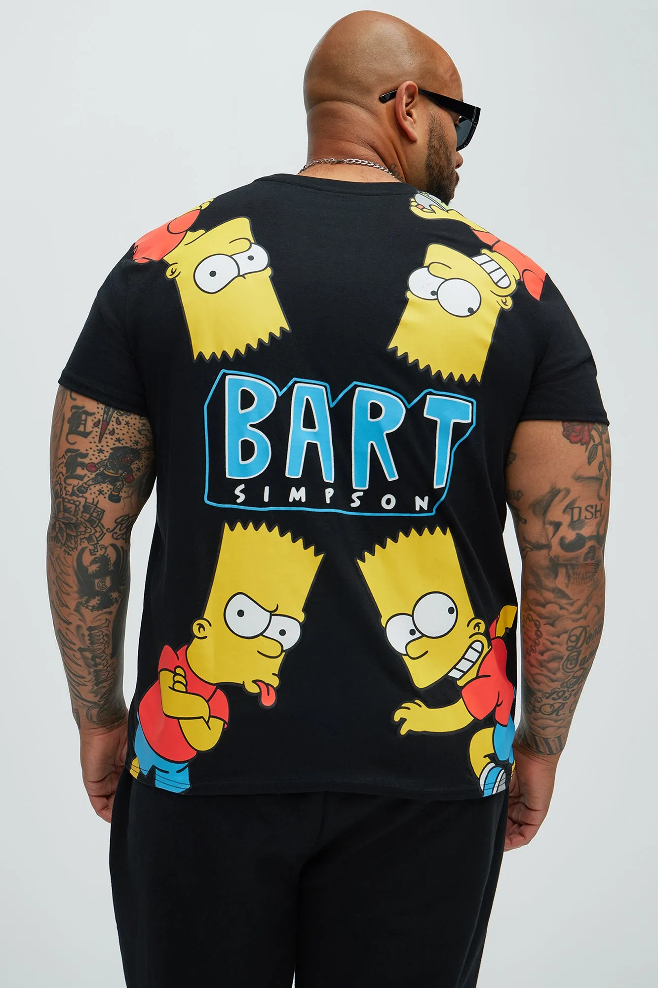 Bart Embroidery Short Sleeve Tee - Black