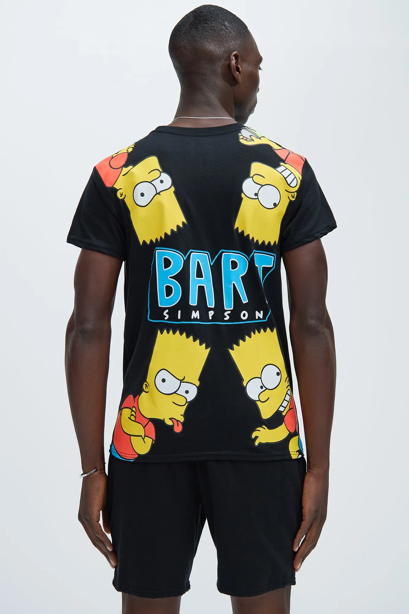 Bart Embroidery Short Sleeve Tee - Black