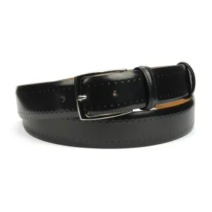 Black 'Pacino' Diamond Indent Belt