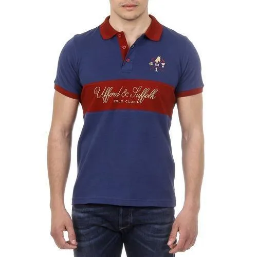 Blue L Ufford & Suffolk Polo Club Mens Polo Short Sleeves US002 NAVY BLUE