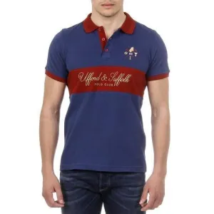 Blue L Ufford & Suffolk Polo Club Mens Polo Short Sleeves US002 NAVY BLUE