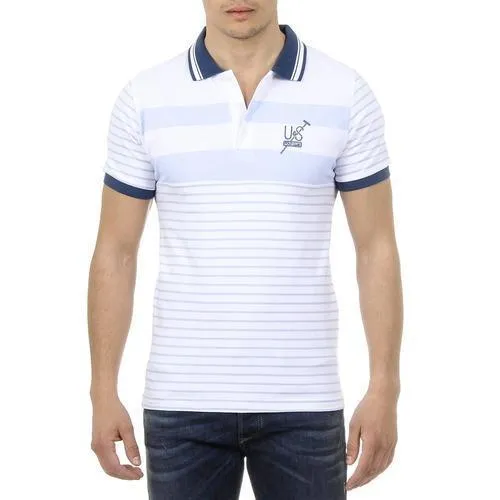 Blue L Ufford & Suffolk Polo Club Mens Polo Short Sleeves US006 BLUE