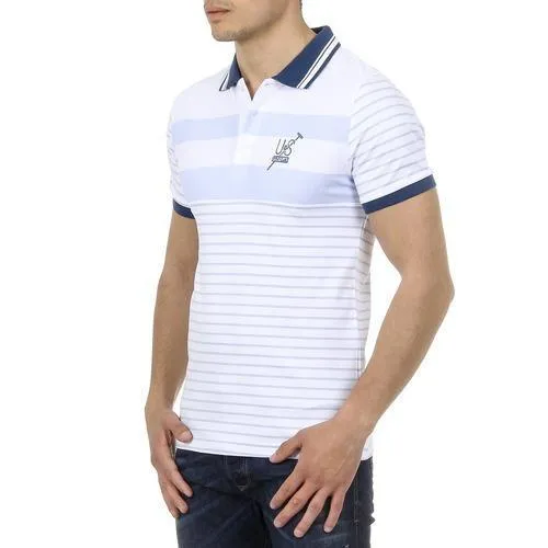 Blue M Ufford & Suffolk Polo Club Mens Polo Short Sleeves US006 BLUE