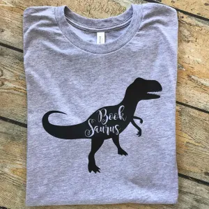 Book Saurus Vinyl Design Shirt