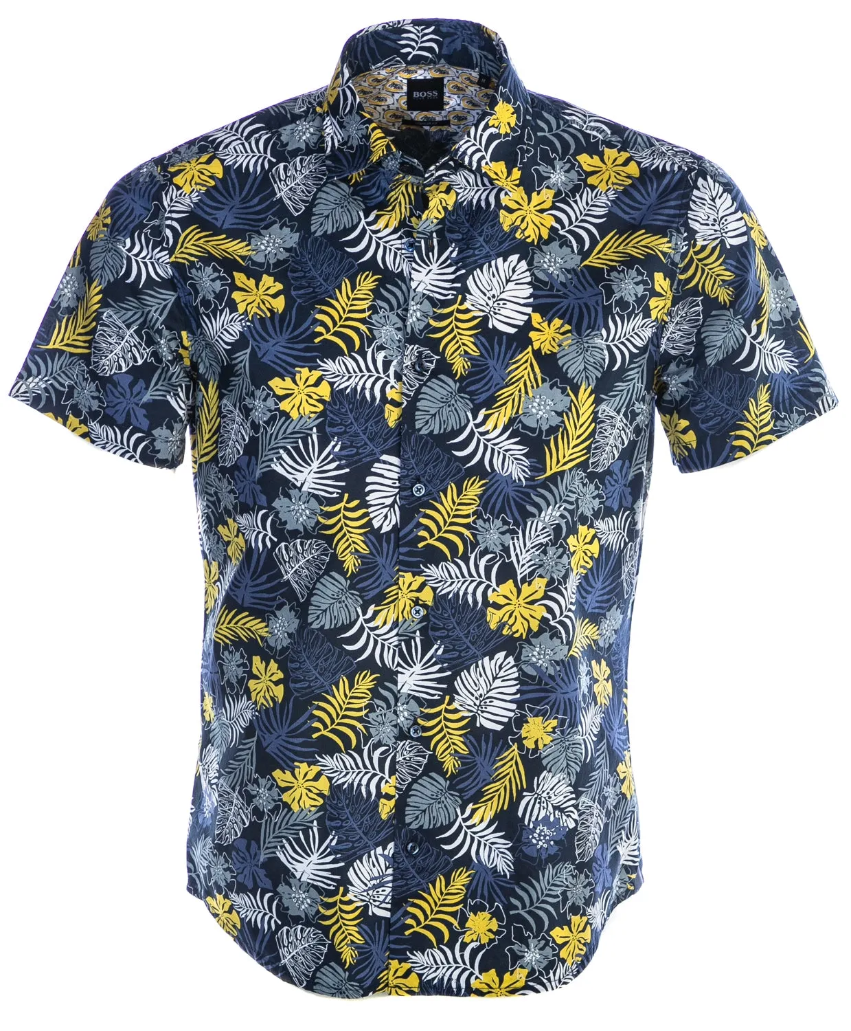 BOSS Rash Short Sleeve Shirt in Navy Floral