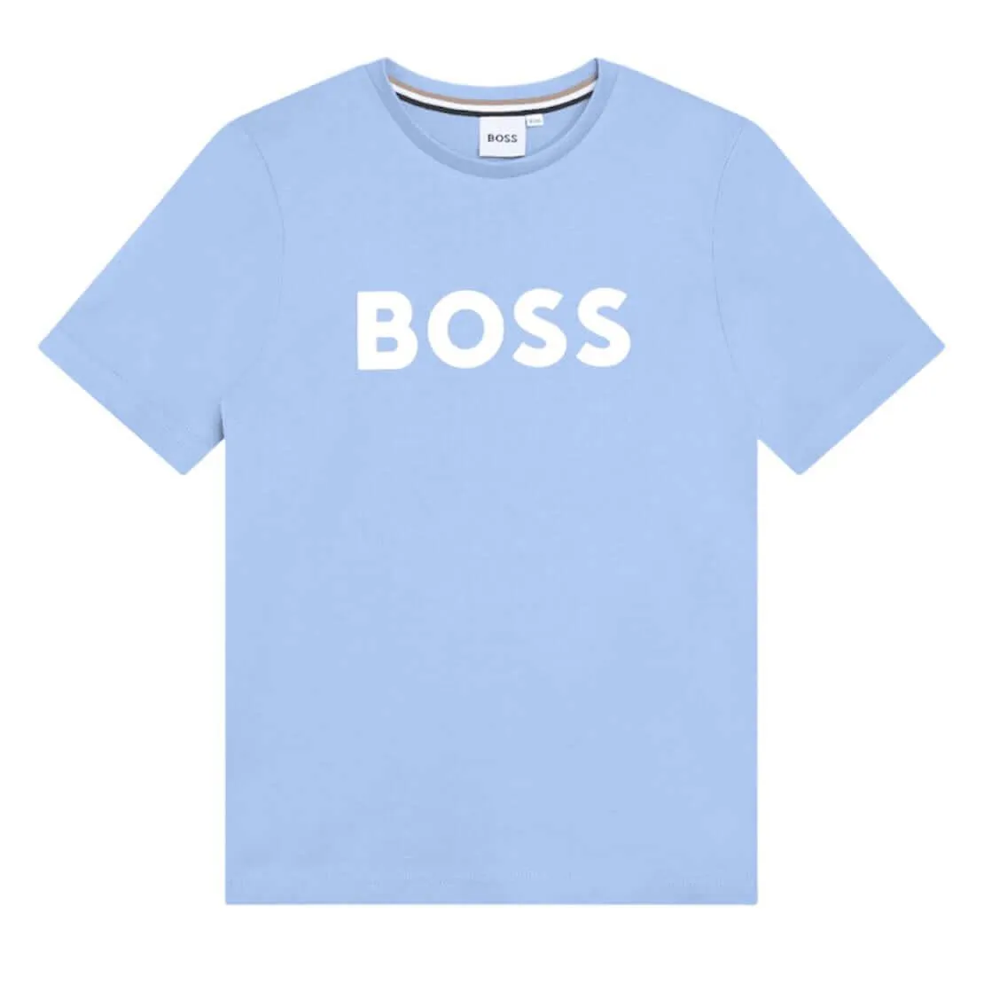 Boys Pale Blue Logo T-shirt