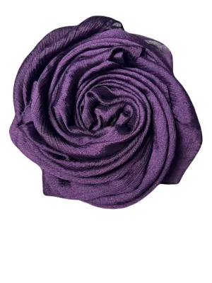 Bridal Silky Shine  Hijabs Color Dark Purple