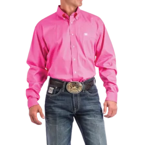 Cinch Men's Pink Classic Fit Shirt