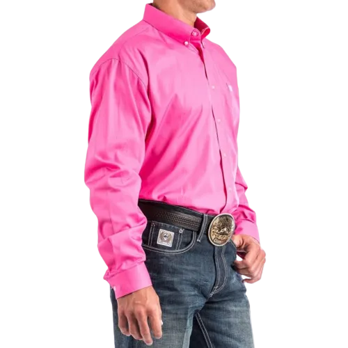 Cinch Men's Pink Classic Fit Shirt