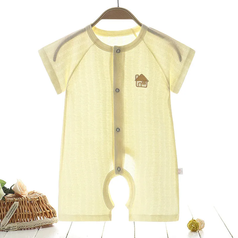 Comfortable Baby's One-Piece Summer Clothes | Pure Cotton Infant Pajamas