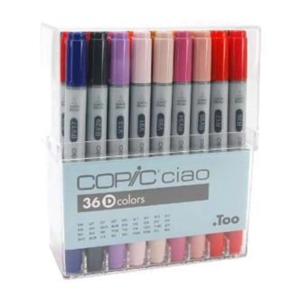 Copic Ciao Markers - Set D 36 Colours*