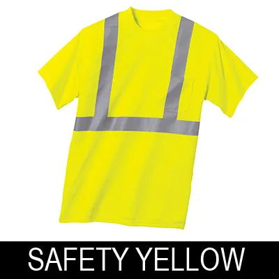 CornerStone Hi-Vis Safety T-Shirt, ANSI 107 Class 2