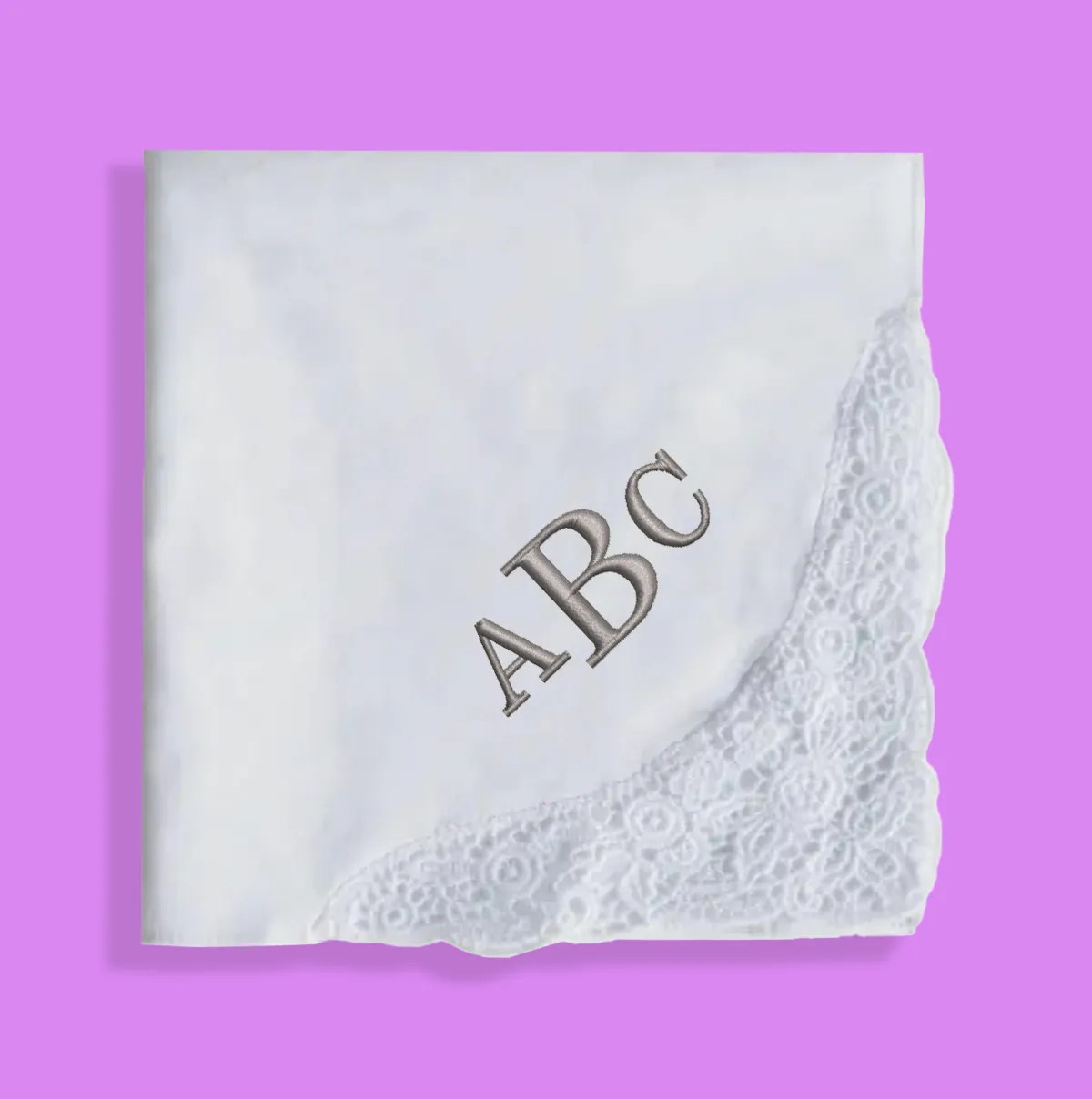 Custom Monogrammed Handkerchief