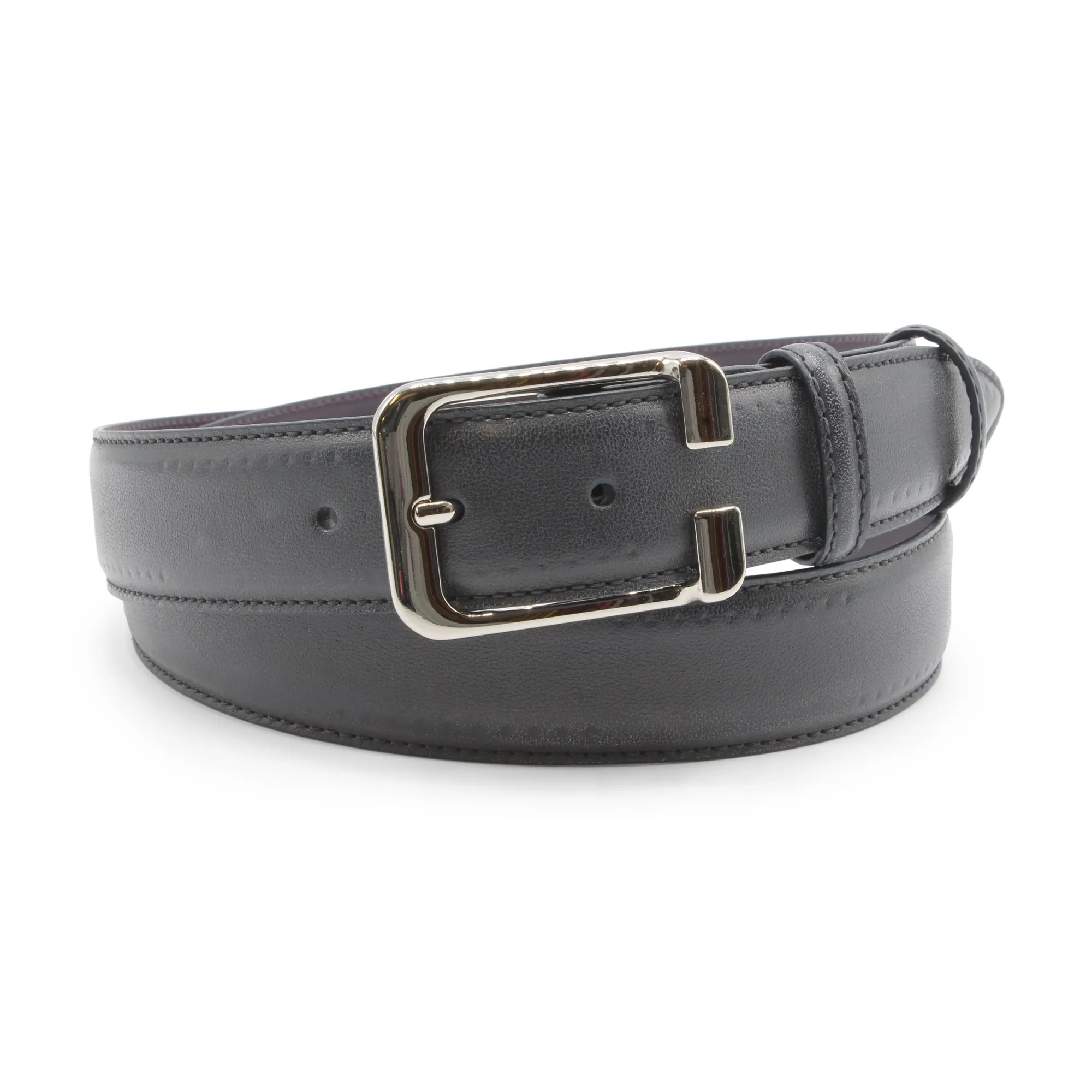 Deep Blue 'Cagney' Satin Belt