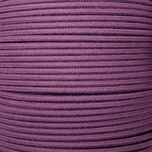 Dip Dyed Braided Cotton Cord - 3/16" (5mm) DEEP PURPLE - 50 FEET