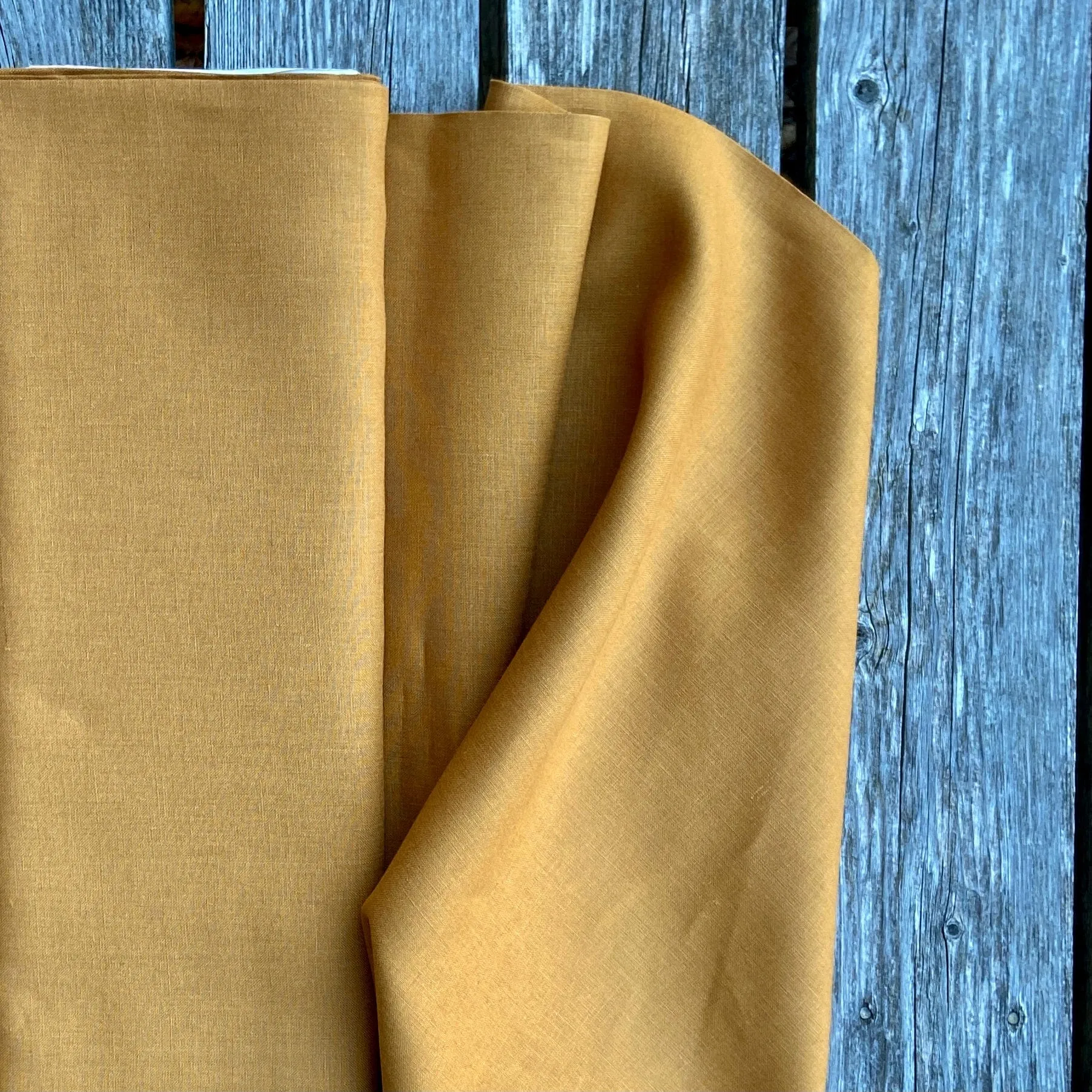 Driftwood Linen in Saffron