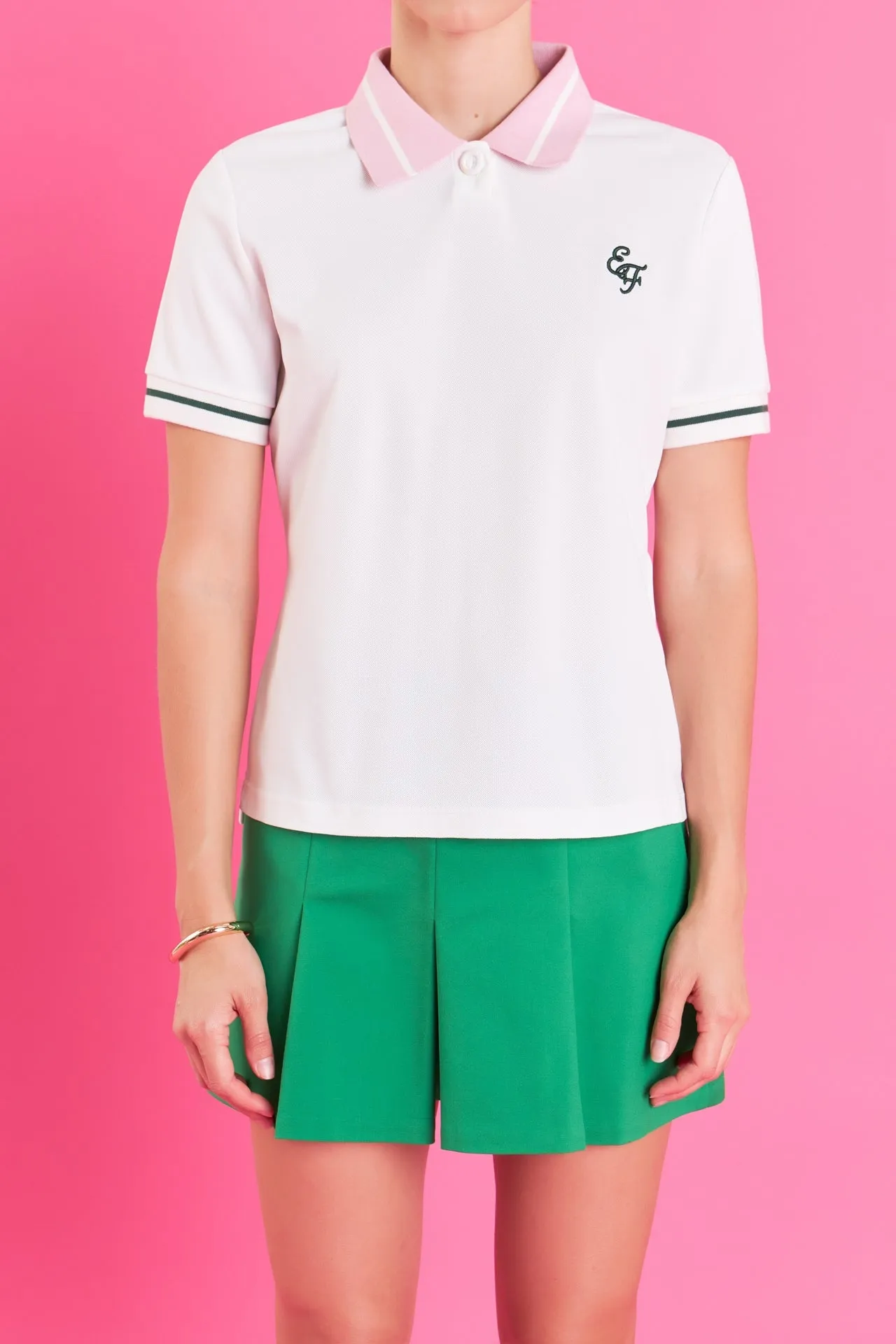 English Factory - Color Block Polo Shirt