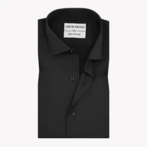 Eternally Pure Black Formal Shirt OL-157