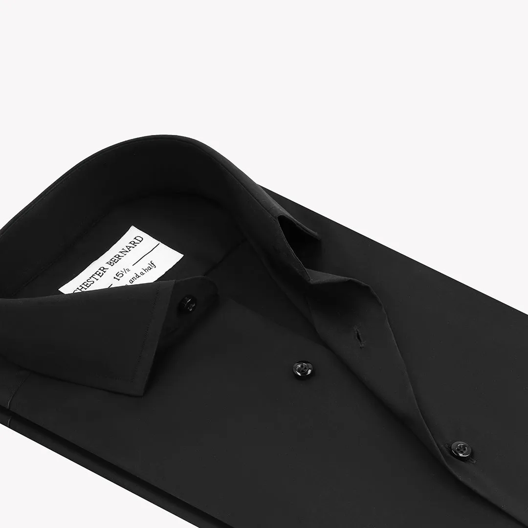 Eternally Pure Black Formal Shirt OL-157