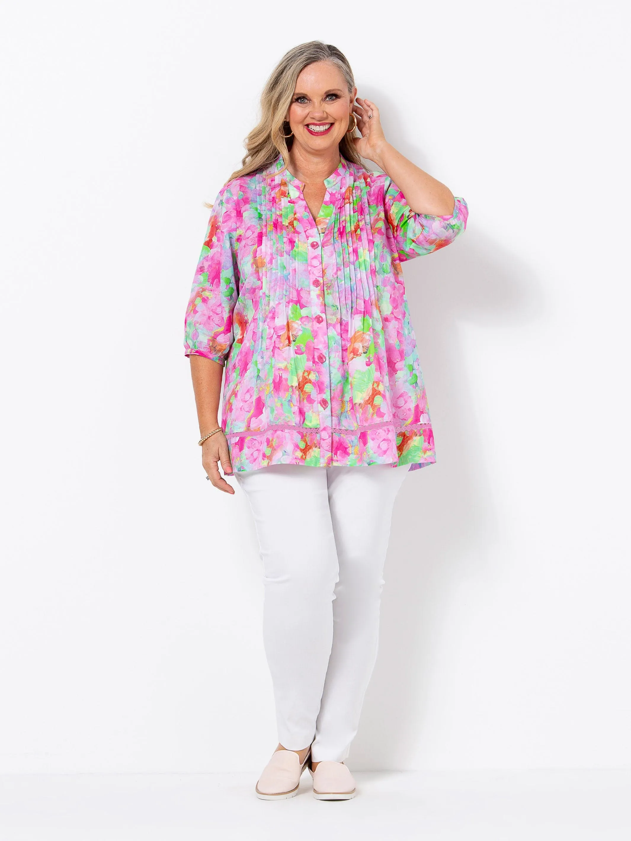 Floral Brushstrokes Shirt