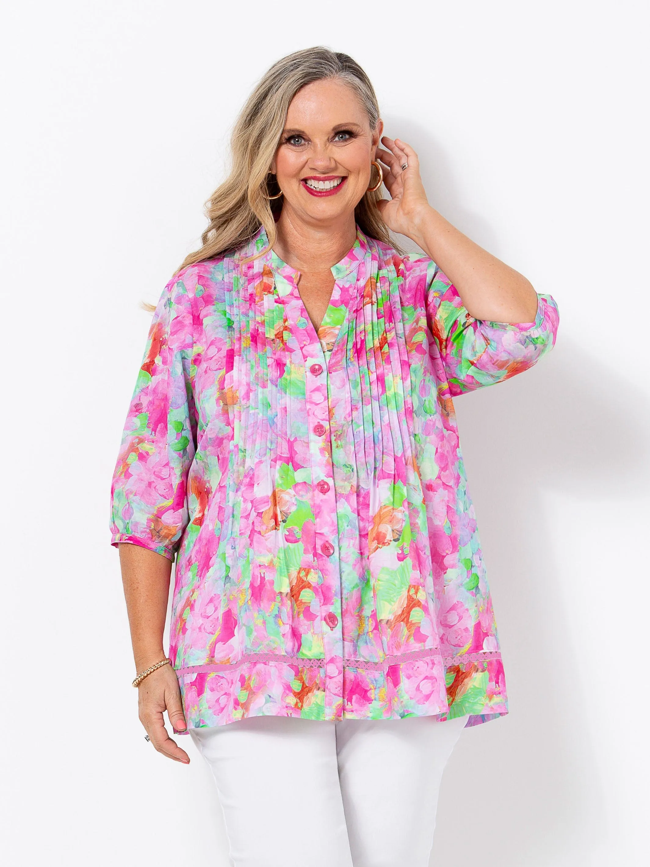 Floral Brushstrokes Shirt