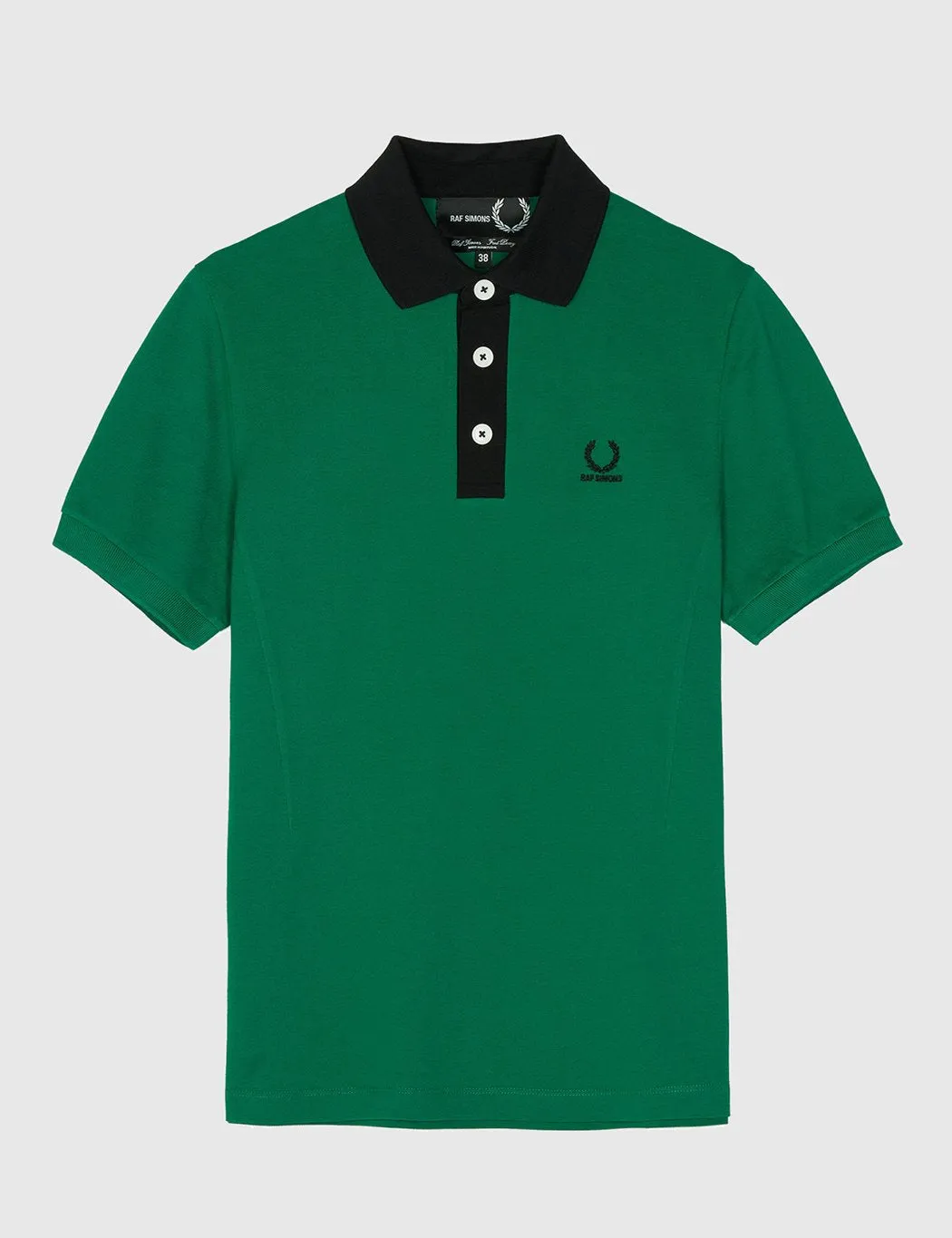 Fred Perry x Raf Simons Short Sleeve Pique Shirt - Green