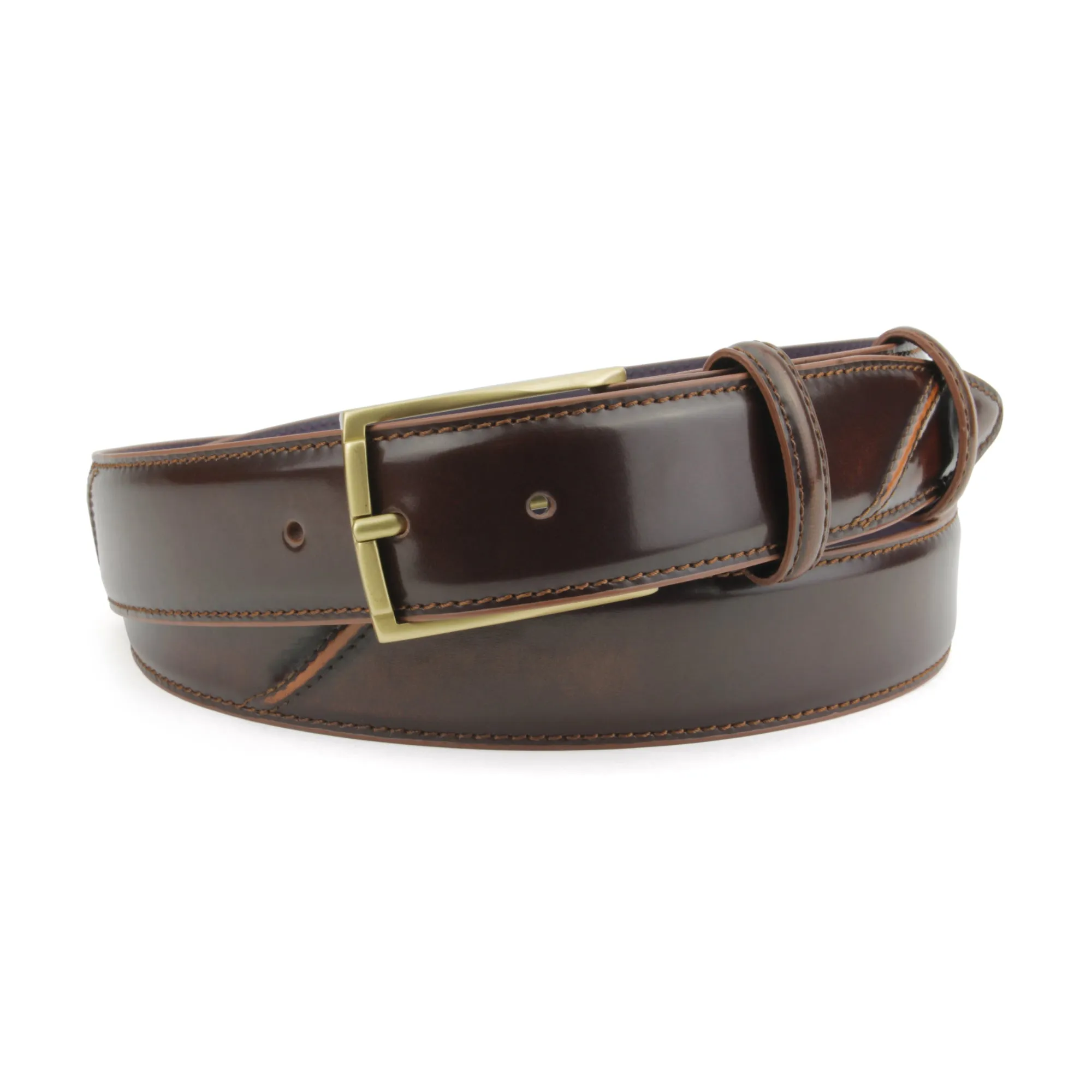 Hancock Hand Burnished Cognac Tone Belt