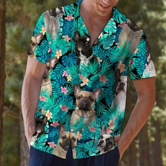 Hawaii Shirt – French Bulldog Tropical Short Sleeve Hawaiian Aloha Shirt