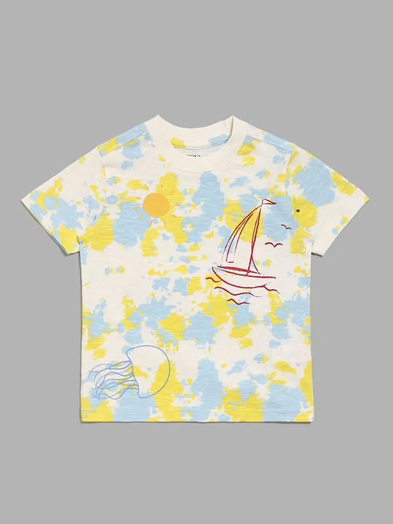 HOP Kids White Tie & Dye T-Shirt