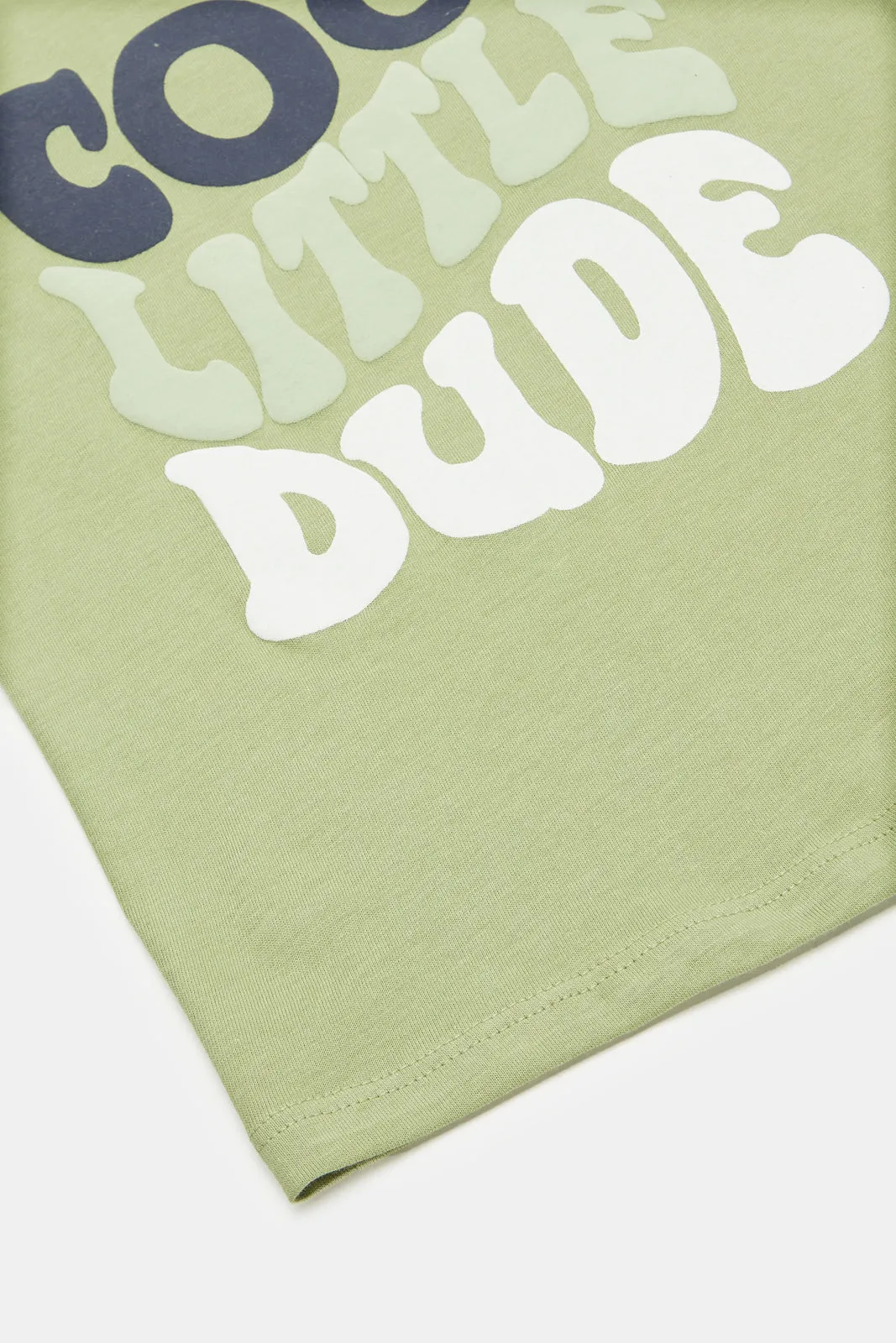 Infant Boys Green Cool Little Dude T-Shirt