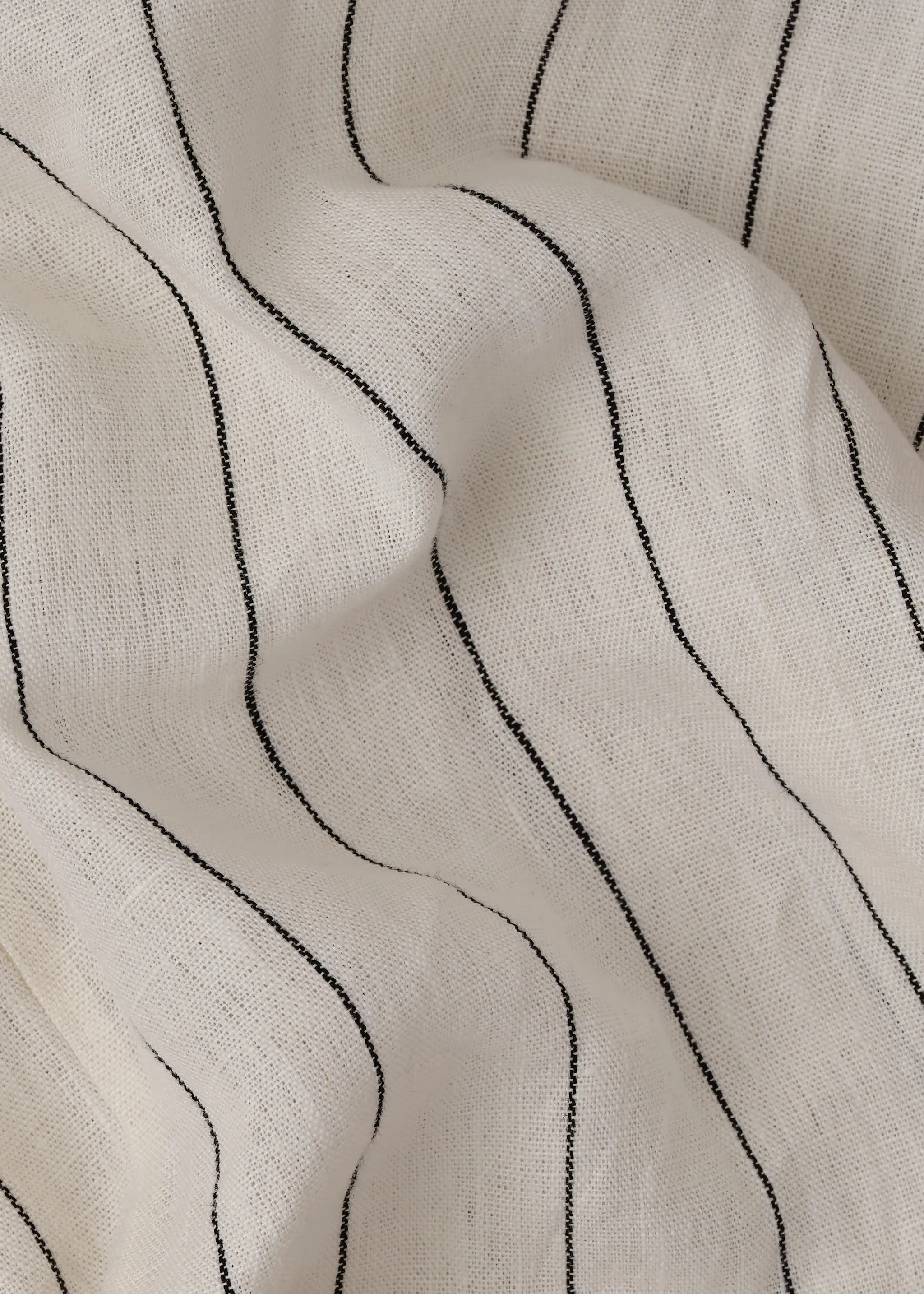 King Duvet Set Ivory & Black Wide Stripe