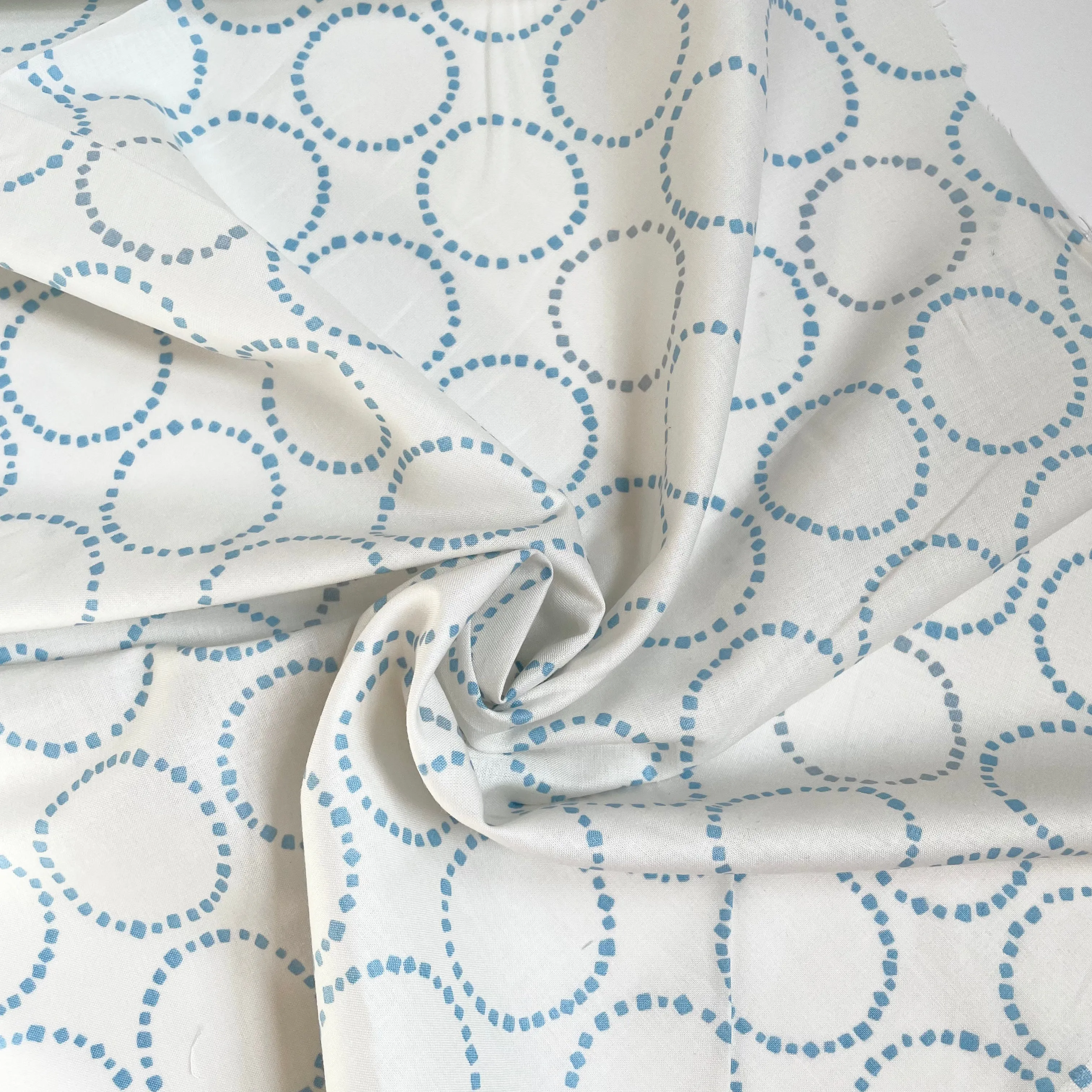 Koizumi Dotted Circles - Blue on White