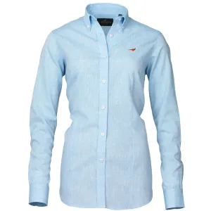 Laksen Ladies Bath Linen Shirt - Sky Blue