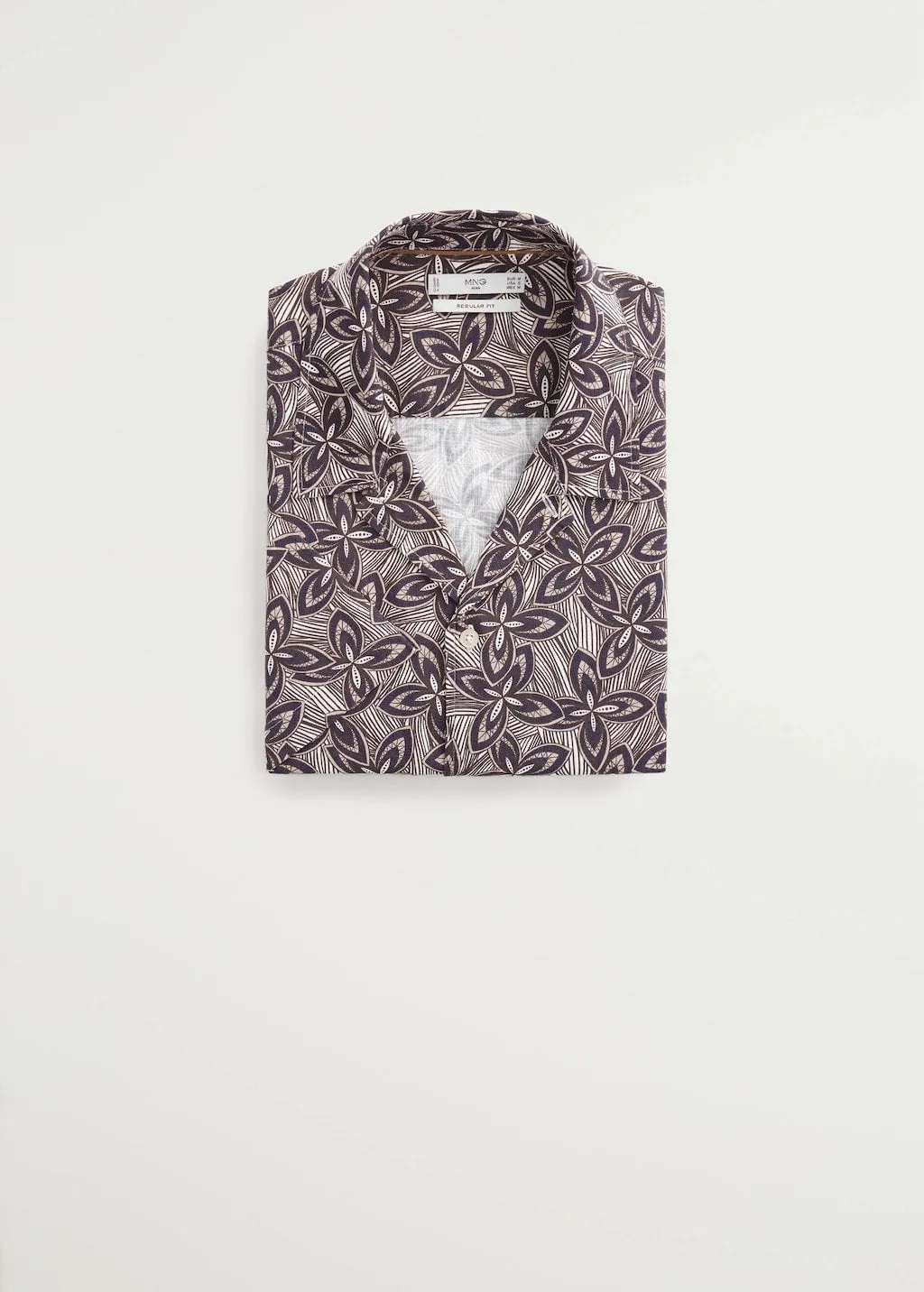 Mango Rose Regular Fit Floral Print Mens Shirt