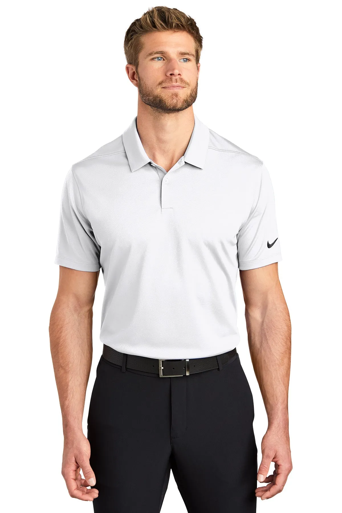 Nike Dry Essential Customized Polos, White