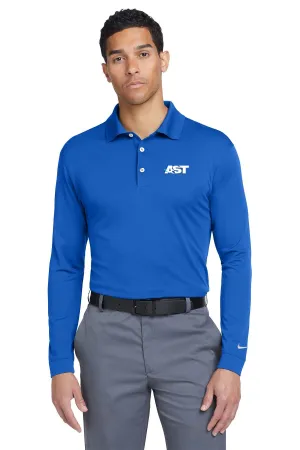 Nike Long Sleeve DriFIT Stretch Tech Polo, Blue Sapphire [AST]