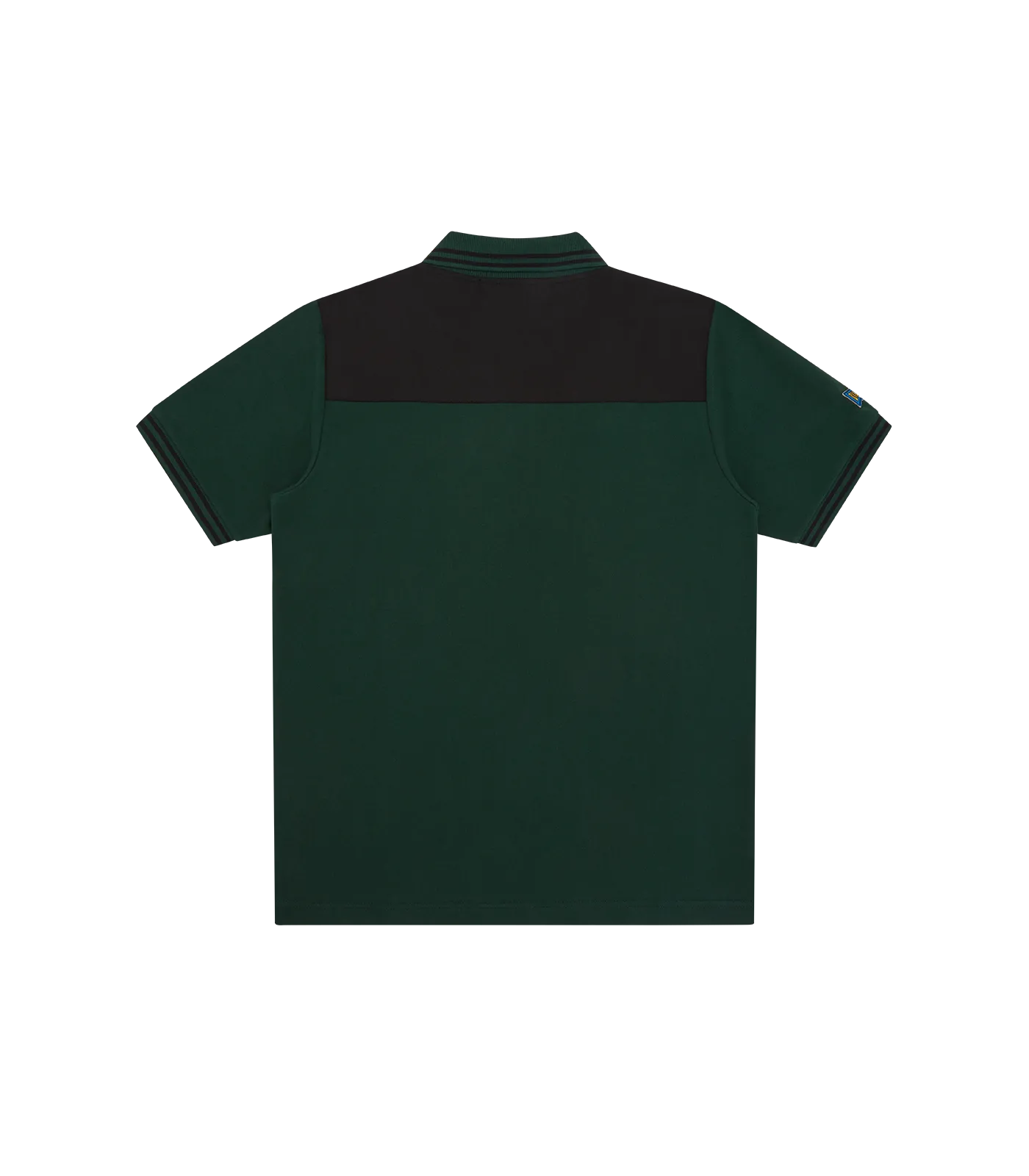 PANELLED POLO SHIRT - GREEN