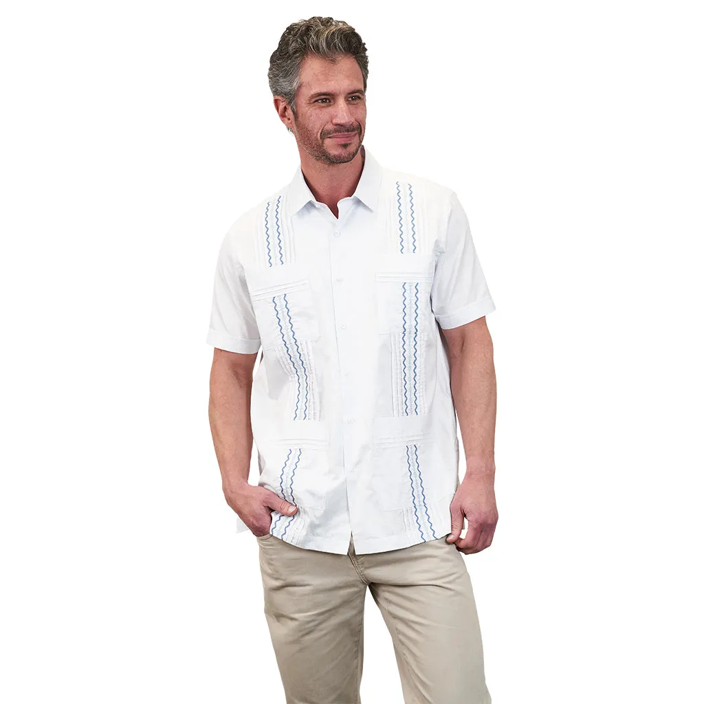 Positano Classic Guayabera - Blue