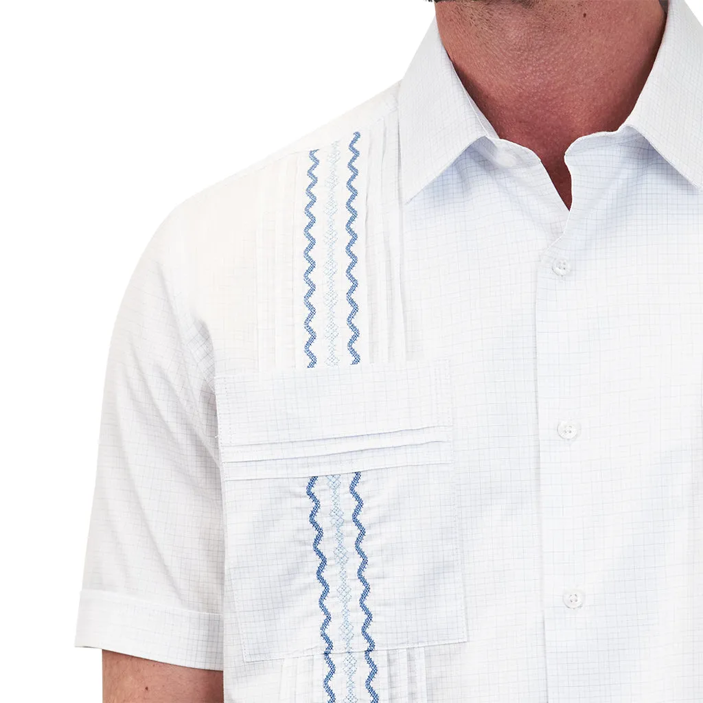 Positano Classic Guayabera - Blue