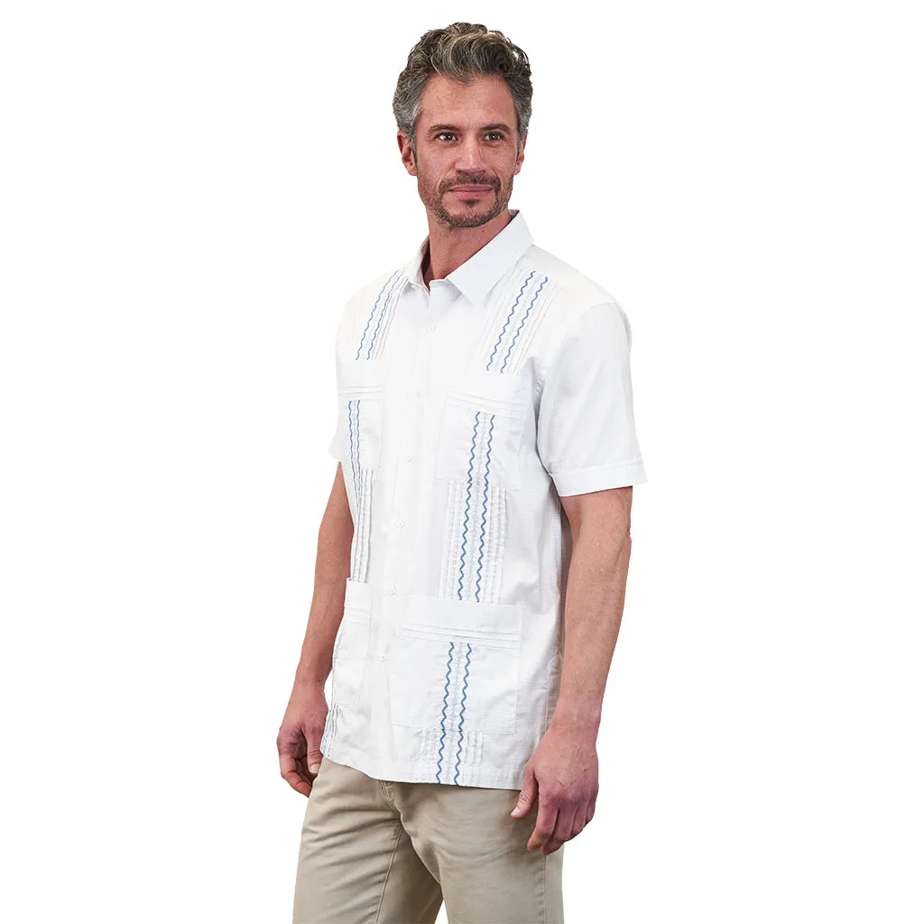 Positano Classic Guayabera - Blue