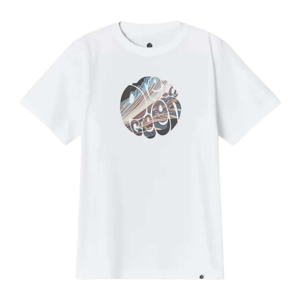 Pretty Green Printed Sundown Graphic Logo White T-Shirt